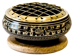 Wholesale Brass Carved Screen Charcoal Burner 3"D