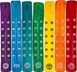 Wholesale Wooden Ashcatcher - 7 Chakra 10"L (Set of 7)