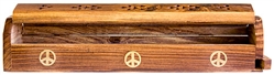 Wholesale Wooden Coffin Box Peace 12"L