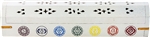 Wholesale Wooden Coffin Box - 7 Chakra White 12"L