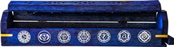Wholesale Wooden Coffin Box - 7 Chakra Purple 12"L