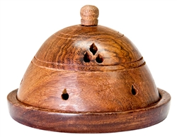 Wholesale Wooden Dome Cone Burner 6"D, 4"H