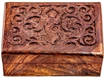 Wholesale Wooden Carved Box - Earth Goddess 4"x6"