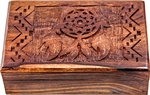 Wholesale Wooden Carved Box - Dream Catcher 5"x 8"