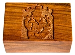 Wholesale Wooden Ganesh Carved Box 4"x6"