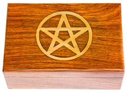 Wholesale Wooden Pentacle Box 4"x6"