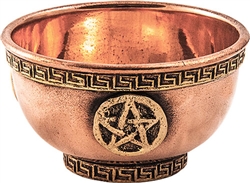 Wholesale Pentacle Copper Offering Bowl - 3"D