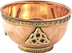 Wholesale Triquetra Copper Offering Bowl - 3"D