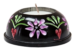 Wholesale Black Soapstone Painted Candle Burner 3"D