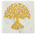 Wholesale White Soapstone Tree of Life Incense Burner 4"x 4"