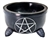 Wholesale Black Soapstone Pentacle Charcoal Burners 4"D, 2.25"H