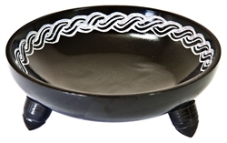 Wholesale Black Soapstone Celtic Knot Charcoal Burners 5"D, 1.5"H