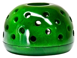Wholesale Green Soapstone Candle Burners 4"D, 2.5"H