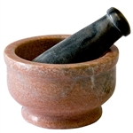 Wholesale Marble Mortar & Pestle 4" D, 2 1/2" H