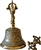 Wholesale Tibetan Altar Bell - Brass 6"H with Dorjee