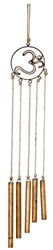 Wholesale Om with Hemp Rope Tube Windchime 38"H