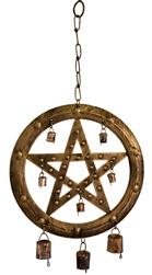 Wholesale Pentacle Windchime 18.5"H