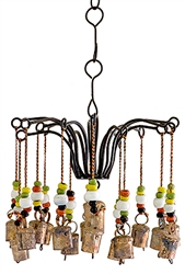 Wholesale Iron with Beads Windchime 12"H