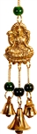 Wholesale Brass Wind Chime with Beads - Laxmi 9"L