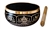 Wholesale Lucky Symbols Brass Tibetan Singing Bowl - Black 5"D