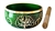 Wholesale Brass Singing Bowl Tree of Life - Green  5"D