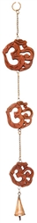 Wholesale 3 Om with Bell Wood Wall Hanging - 25"L