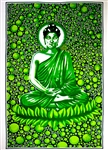 Wholesale Buddha Tapestry 84"x 103" (Green)