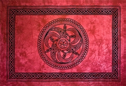 Wholesale Celtic Chakra Tapestry 74"x 104" (Red)