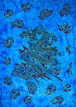 Wholesale Dragon Tapestry 72"x 108" (Turquoise)