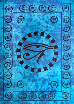 Wholesale Egyptian Eye Tapestry 72"x 108" (Turquoise)