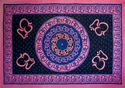 Wholesale Om Mandala Tapestry 74"x 103" (Purple)