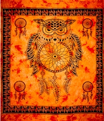 Wholesale Dream Catcher Tapestry 72"x108" (Orange)