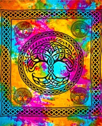 Wholesale Tree of Life Tapestry 72"x108" (Tiedye)