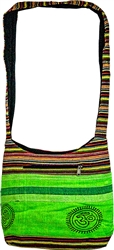 Om Shoulder Bag - 12"x14" (Green/Multicolor)