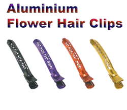 Aluminium Flower Hair Clips