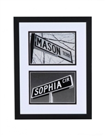 Double Photo Framed Street Signs