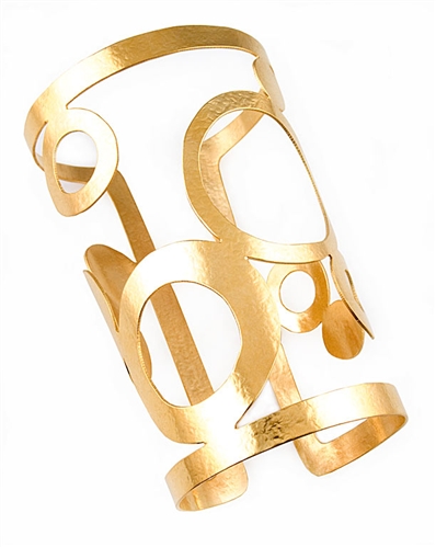 Herve Van Der Straeten Gold Cuff Bracelet