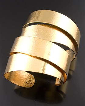 Herve Van Der Straeten Gold Cuff Bracelet