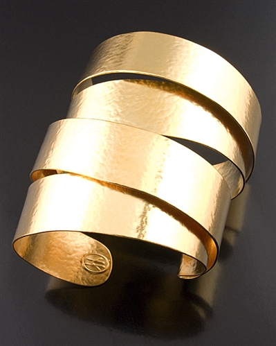 Herve Van Der Straeten Gold Cuff Bracelet