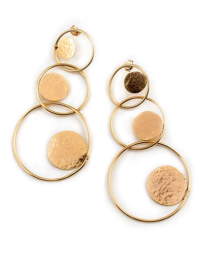 Herve van der Straeten Gold Drop Earrings