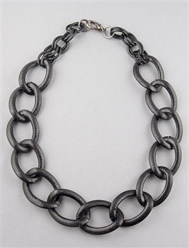 Black Large Chain Necklace by Amor Fati