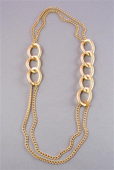 Long Gold Chain Necklace by Amor Fati