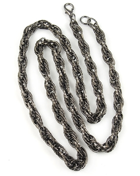 Gunmetal Brass Chain Necklace by Amor Fati - EXCLUSIVE