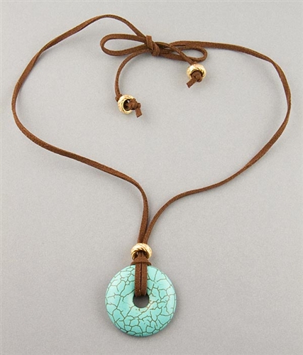 Turquoise Pendant Necklace by Chou