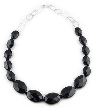 Black Semi-Precious Necklace by Paula Rosellini - EXCLUSIVE
