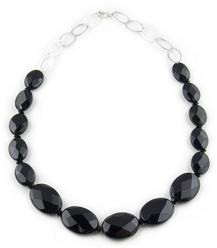 Black Semi-Precious Necklace by Paula Rosellini - EXCLUSIVE