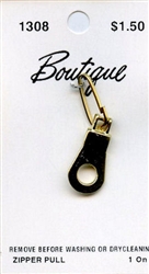 Gold Hole Zipper Pull Boutique #1308 from Blumenthal Lansing Co.