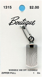 White Zipper Pull Boutique #1315 from Blumenthal Lansing Co.
