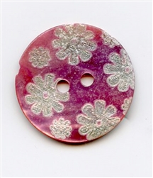 Etched Flower Pink 14418-32-P from Renaissance Buttons