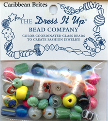 Caribbean Brites Glass Beads Dress It Up #2509 from Jesse James